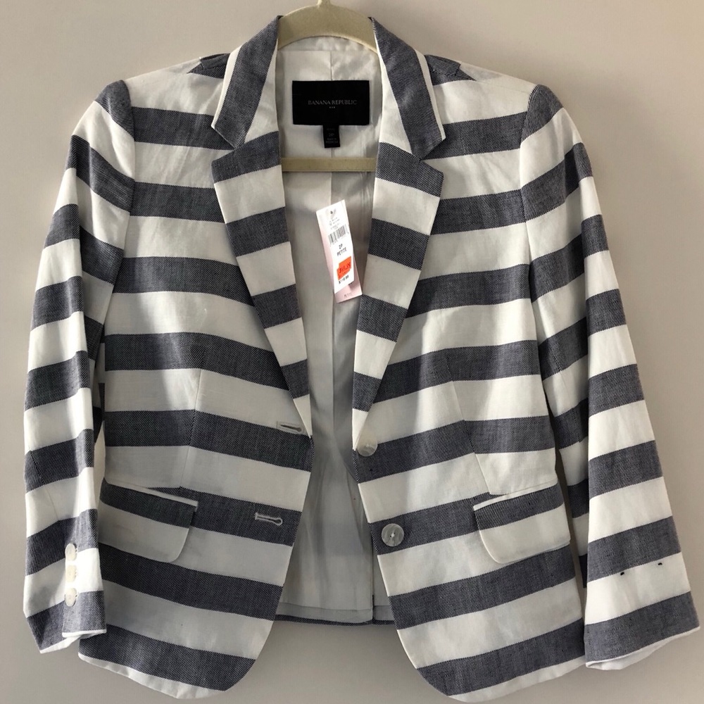 Banana Republic blazer, Blue/White, 2P